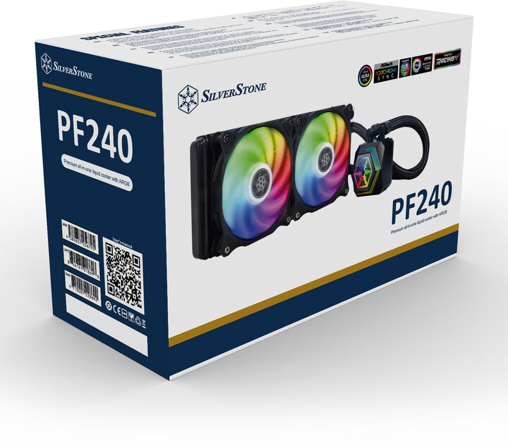 Ftohës SilverStone PF240 PermaFrost Premium, ARGB