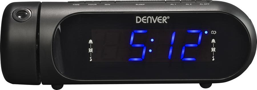 Radio orë Denver CPR-700, ekran LED, digjitale, e zezë