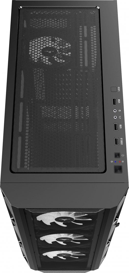 Куќиште за компјутер PREYON Nest Meshy+ (PRENMP04B), црна боја