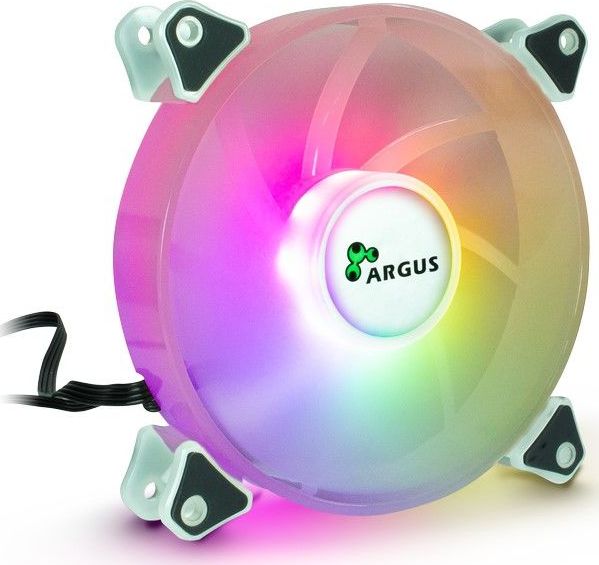 Set ventilatorësh Argus RS-061, 3x 120mm RGB PWM me hub, i zi