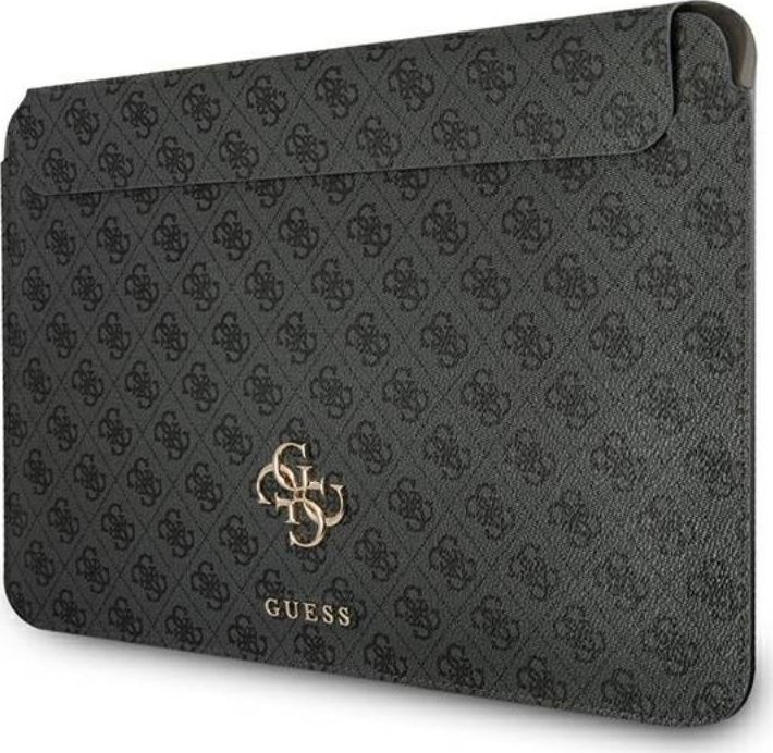 Këllëf laptopi Guess Sleeve, 15", lëkurë ekologjike, i hirtë