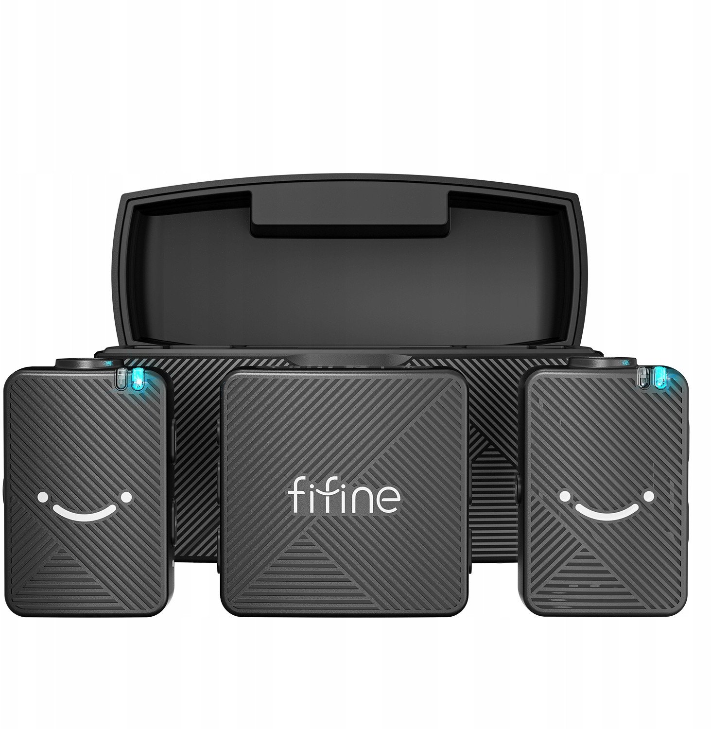 Безжичен микрофон Fifine M9, кондензатор, за компјутер и стриминг, црн