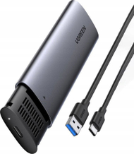 Надворешно куќиште за SSD M.2 Ugreen CM400, USB 3.2 Gen 1, до 2TB, сиво