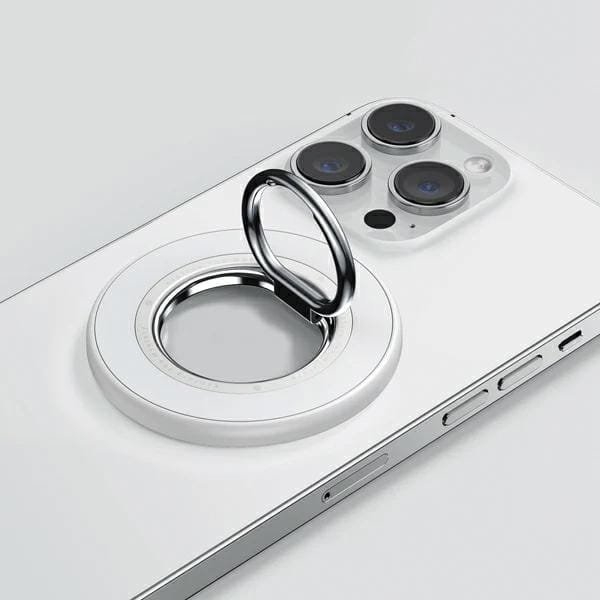 Mbajtëse unazë magnetike për telefon Sodi BM-350, MagSafe, e bardhë