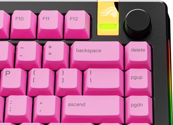 Set keycaps Glorious GPBT Gradient Nebula V2, 131 taste, PBT, shumëngjyrësh