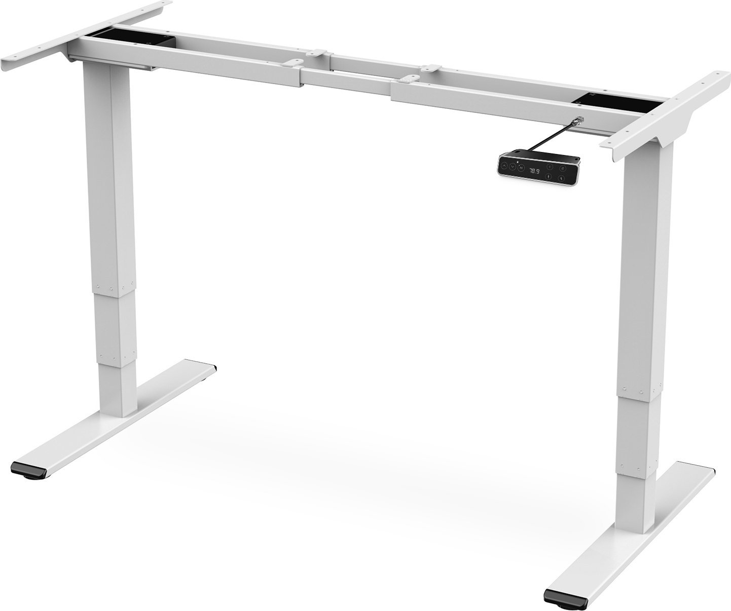 Рамка за биро со прилагодлива висина Digitus ZUB, електрично прилагодување, бела