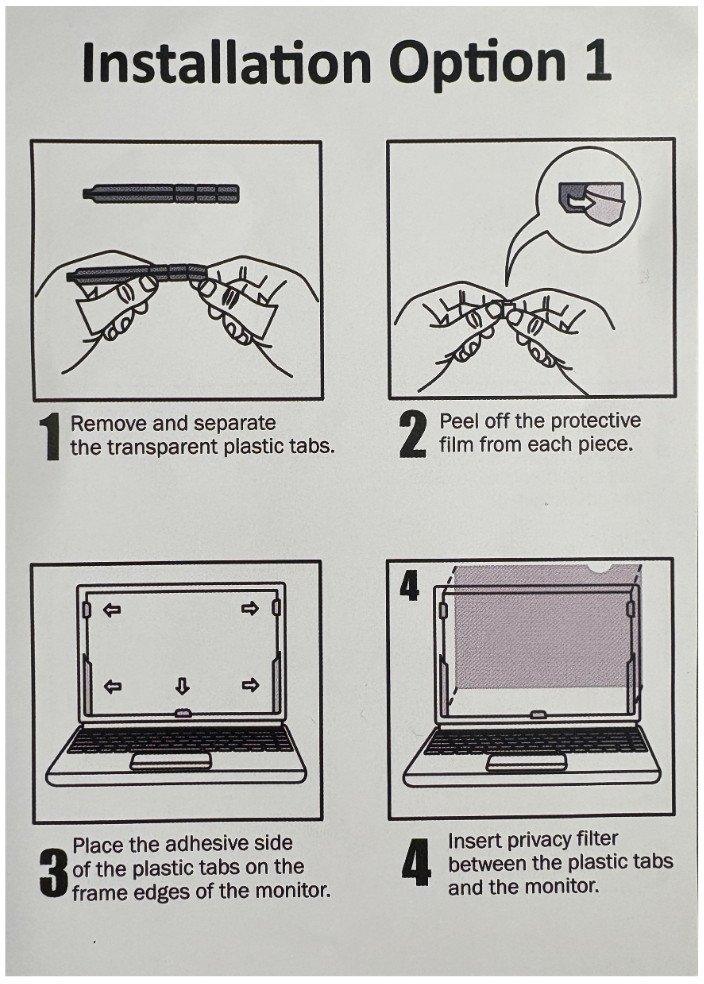Filtër privatësie Origin Storage 2-Way Plug-in, për monitor 24", 16:9