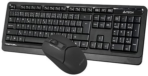 Set tastierë dhe mi A4Tech FG1012S, wireless 2.4GHz, DPI 1200, i zi