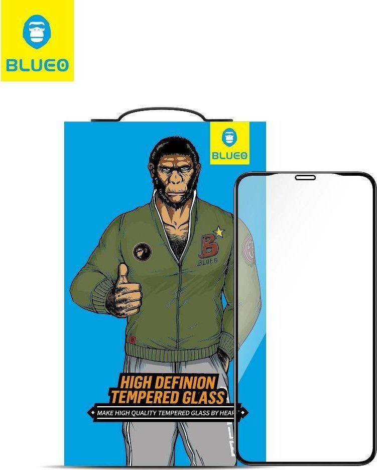 Mbrojtës ekrani Mr. Monkey 5D, për iPhone 12 12 Pro, xham i temperuar transparent