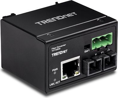 Konvertues me fibra optike TRENDnet 100Base-FX SM. SC, 30 km, IP 30