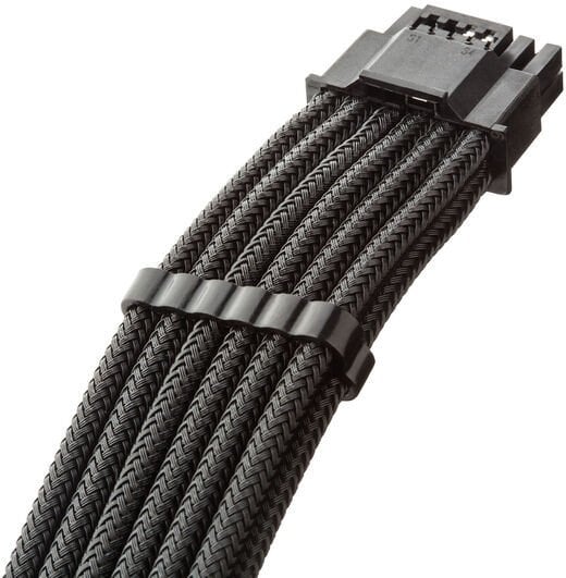 Kabllo për furnizim me energji CableMod Pro ModMesh 12V-2x6, 3x 8-pin PCIe, 45 cm, i zi