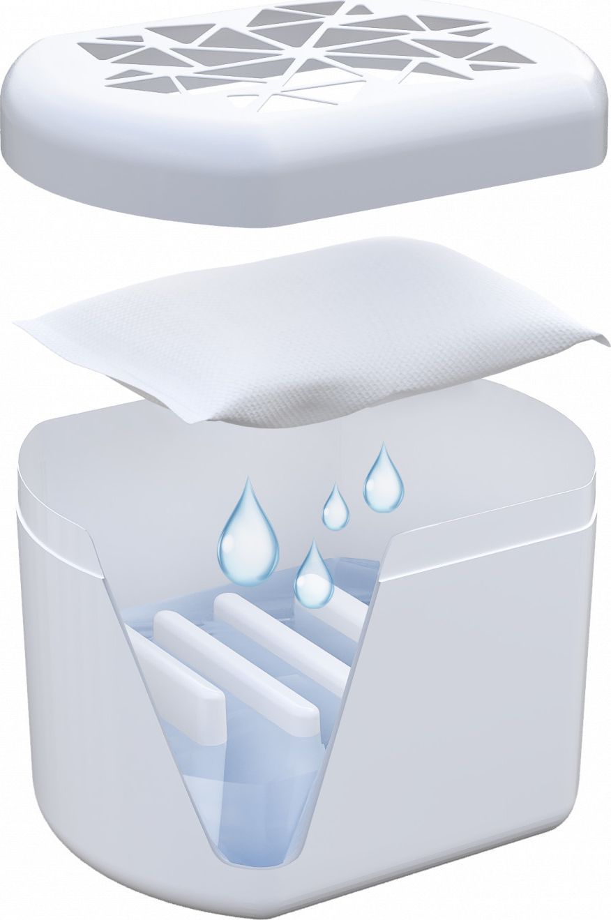 Рефил за апсорбер на влага Wessper HUMIFILL, 250 g, бел