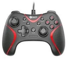 Gamepad C-Tech Theon, me kabllo USB, dridhje, i zi