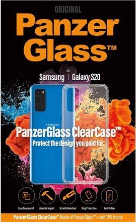 Xham mbrojtës për celular PanzerGlass ClearCase për Samsung Galaxy S20, transparente Xham mbrojtës për celular PanzerGlass ClearCase për Samsung Galaxy S20, transparente