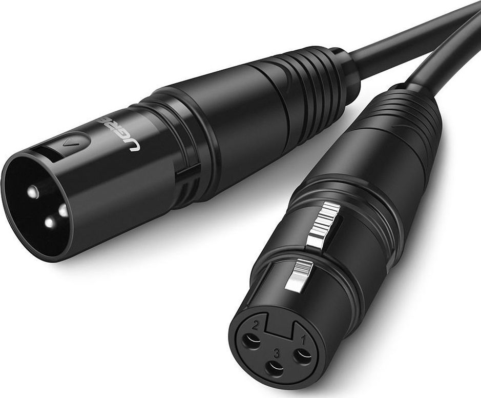 Kabllo Ugreen XLR - XLR, 10m, e zezë