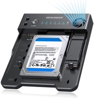 Stacion klonimi GRAUGEAR për SSD M.2 NVMe SATA dhe HDD 2.5" 3.5", USB