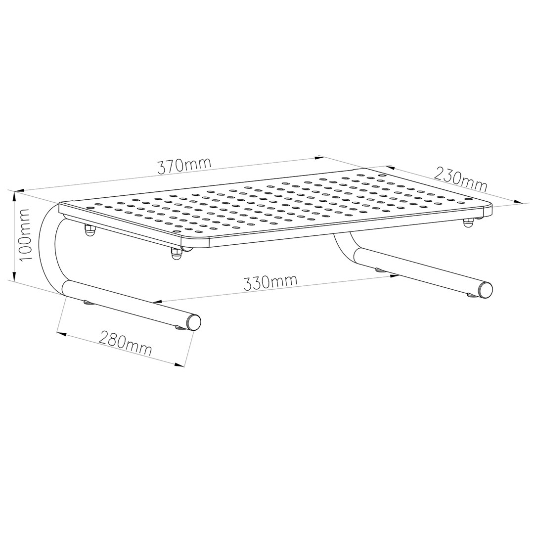 Mbajtëse monitori/laptopi Maclean MC-948, 13-32", 20kg, e zezë