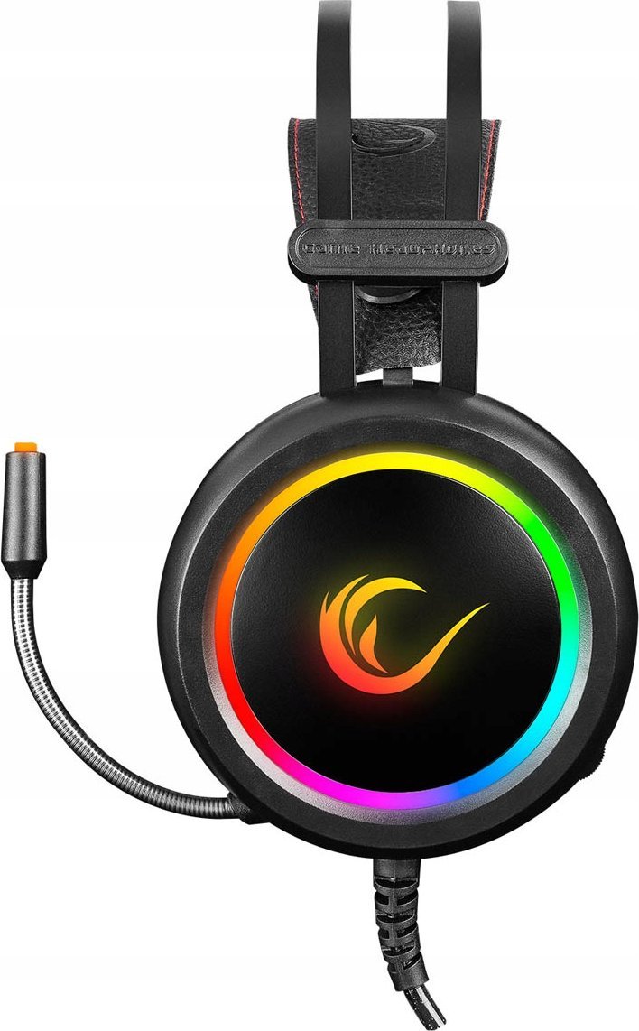 Kufje gaming Rampage STORMY RGB 7.1, me mikrofon, USB, të zeza