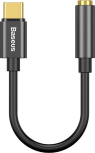 Përshtatës Baseus L54, USB-C, jack 3.5 mm, i zi
