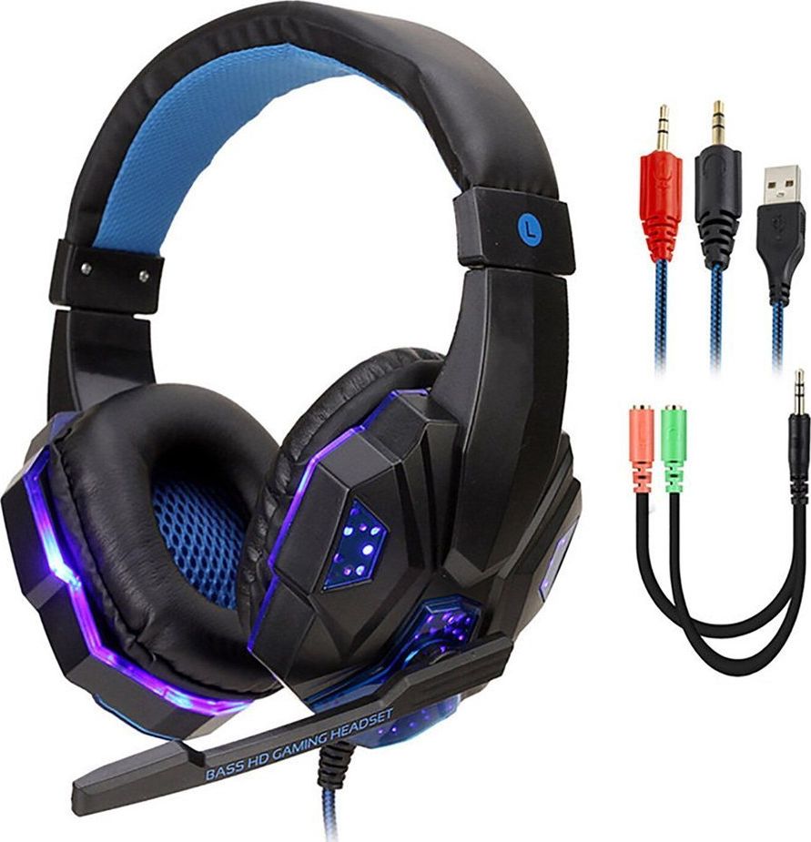 Kufje Speed Spider OS-830MV, të zeza/kaltra