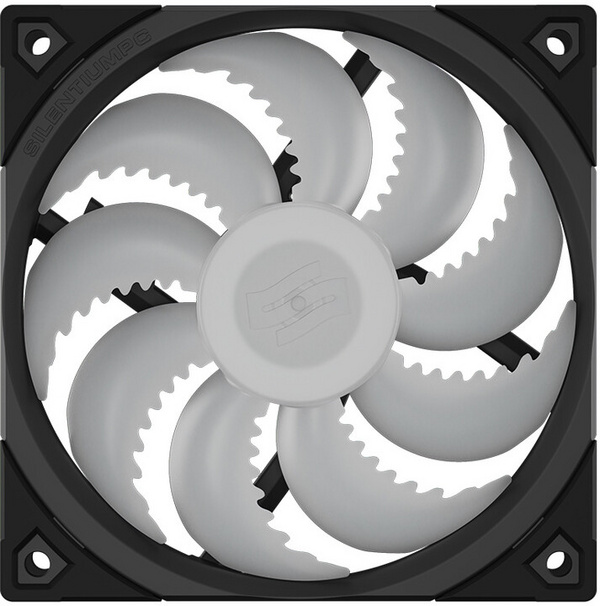 Ventilatorë SilentiumPC Fluctus 120 PWM ARGB, 3x120mm