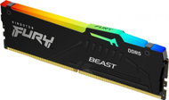 Memorie Kingston Fury Beast RGB, DDR5, 16 GB, 6000 MHz, CL30, KF560C30BBEA-16