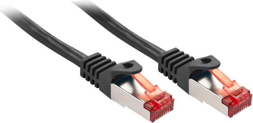 Kabllo patchcord Lindy RJ-45 në RJ-45, Cat.6, 2m, e zezë