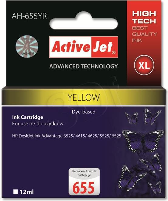 Ngjyrë Activejet AH-655YR / CZ112AE no. 655, e verdhë