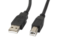 Kabllo Lanberg, USB A / USB B, 3 m, e zezë