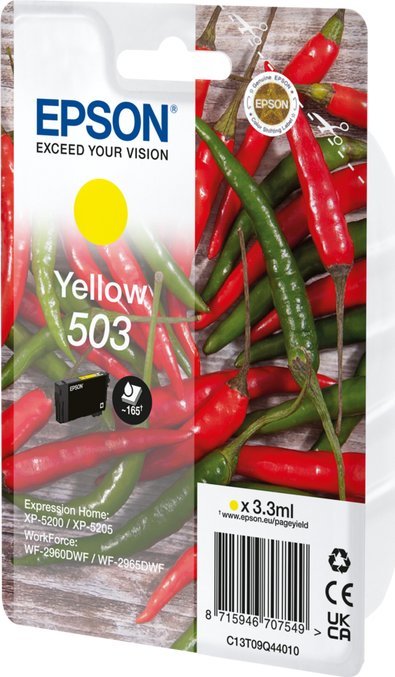 Ngjyrë për printer Epson Chillies 3,3ml, e verdhë