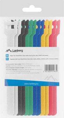 Organizues i kabllove Lanberg Velcro, 12mmx15cm, shumëngjyrëshe