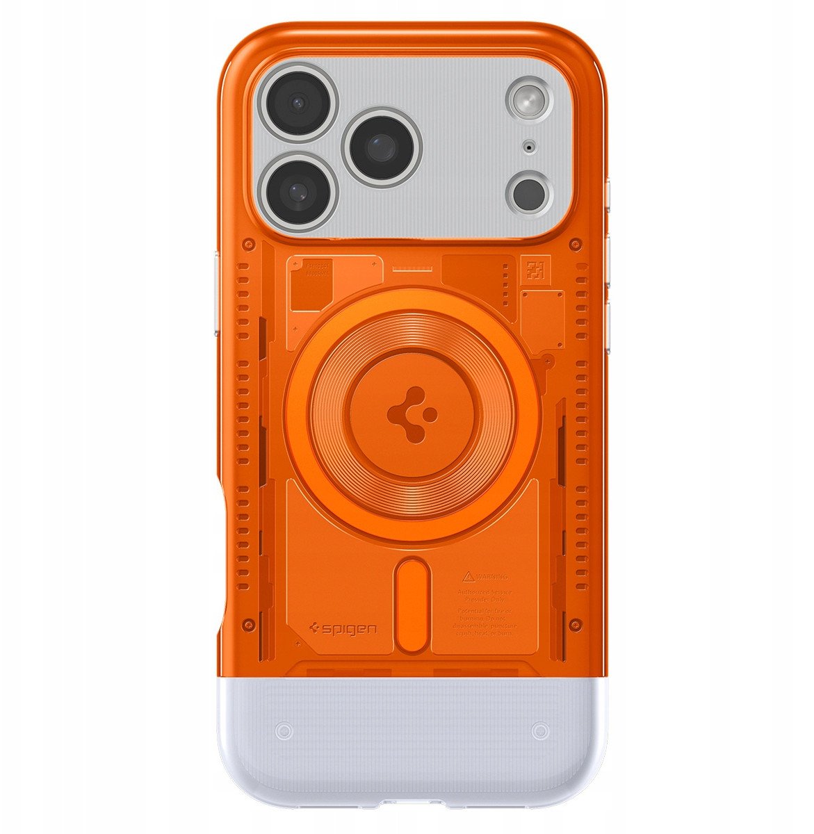 Këllëf telefoni Spigen Classic C1 MagSafe, për iPhone 17 Pro Max, tangerine