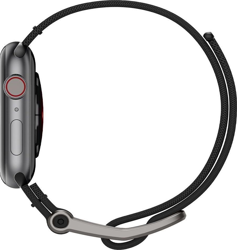 Rrip dore Spigen DuraPro Flex për Apple Watch 44/45mm, silikon, i zi