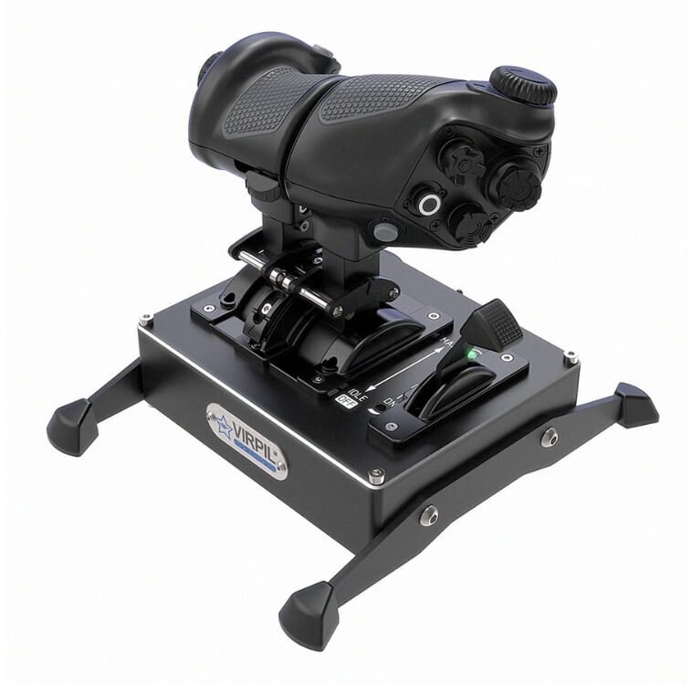 Throttle për simulator fluturimi Virpil Controls CDT VMAX, modul profesional kontrolli, i zi