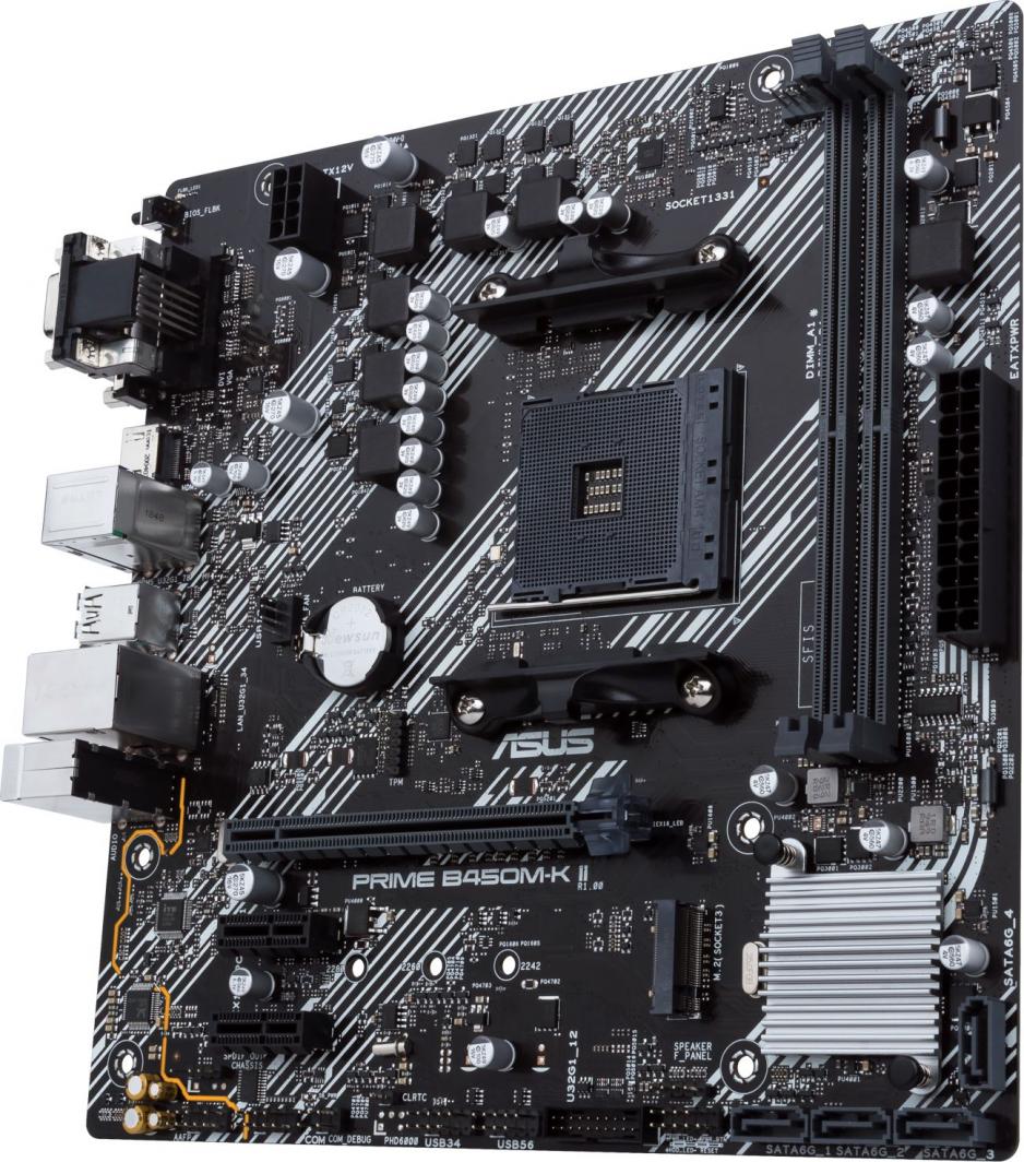 Pllakë amë Asus PRIME B450M-K II, AMD B450