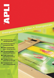 APLI OHP Транспарентна Фолија, A4, Проѕирна, 100 Листови