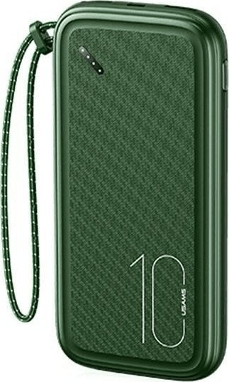 Powerbank Usams PB56, 10000mAh, 2xUSB, i gjelbër