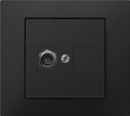 Prizë antene TV Elektro-Plast Vestra 3886-19, e fshehtë, IP20, e zezë