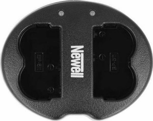 Двоканален полнач за фотоапарат Newell SDC-USB, за батерии BP-511, USB, црн