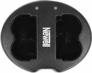 Двоканален полнач за фотоапарат Newell SDC-USB, за батерии BP-511, USB, црн