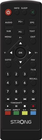 Marrës digjital Strong SRT 8208, DVB-T2, Full HD 1080p, i zi