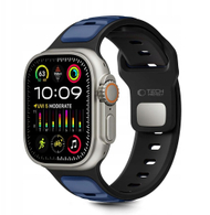 Rrip ore Tech-Protect IconBand Line për Apple Watch 44 45 46 49mm, TPU, i zi blu navy