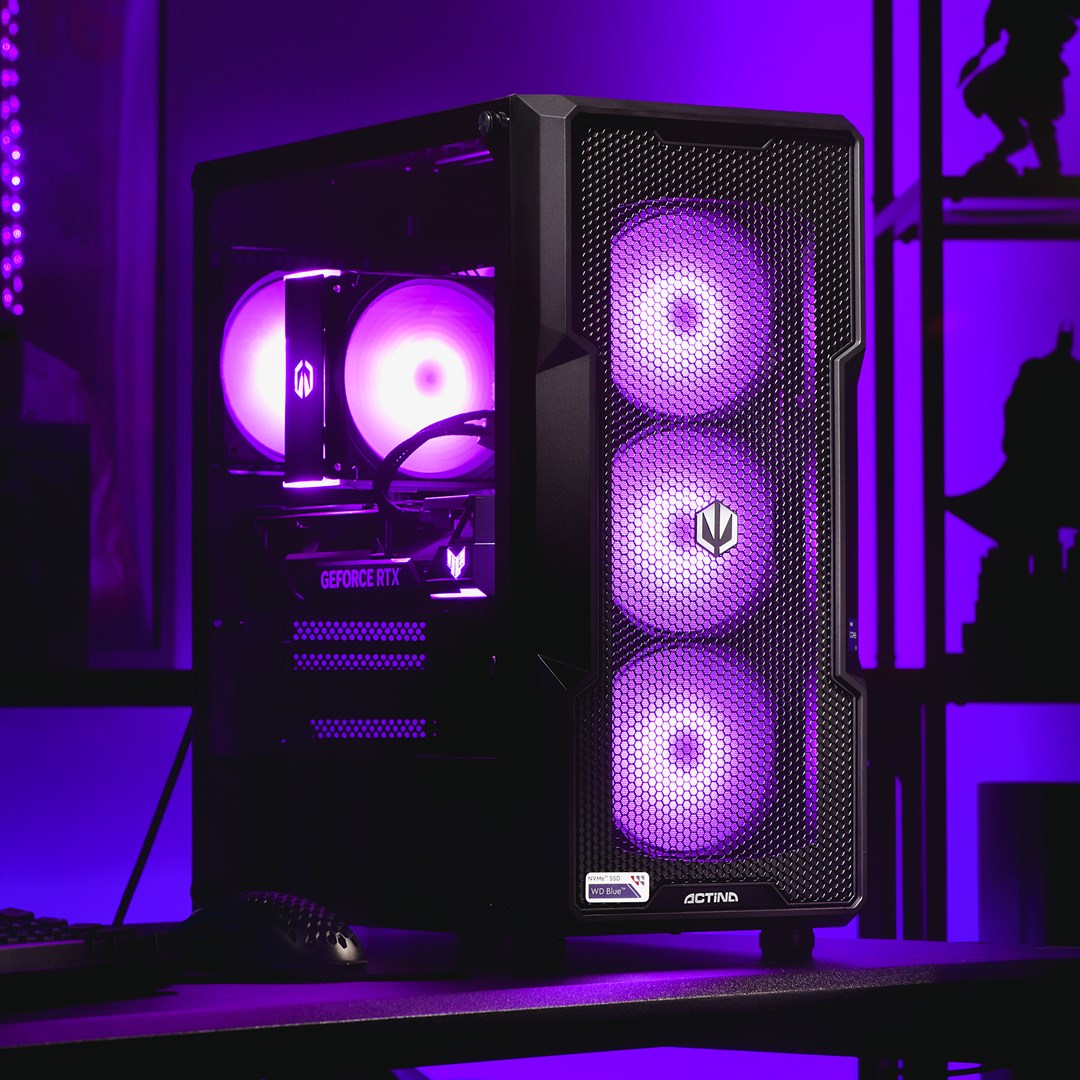 Kompjuter Actina, AMD Ryzen 7 7700, 32GB RAM, 1TB SSD, NVIDIA GeForce RTX 4070, i zi