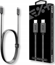 Kабел USB NEXT ONE USB C во USB C, 1.2 m, 3A Power Delivery, црна