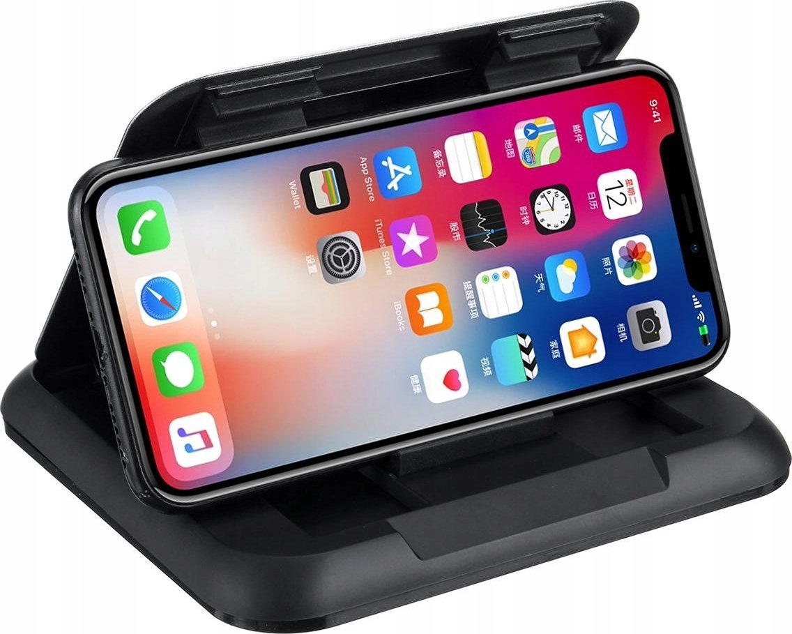 Mbajtëse telefoni për veturë For Cockpit 51J, për pult, për telefona deri 7", e zezë