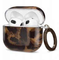 Kuti mbrojtëse Tech‑Protect Lamano për Apple AirPods 4, PC, me karabinier, Panther