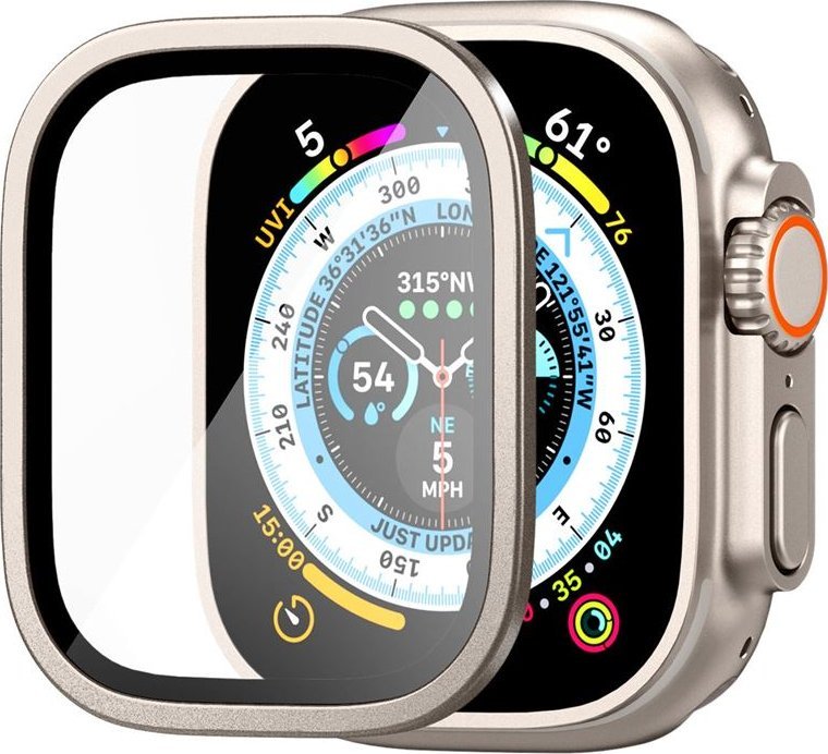 Mbrojtës ekrani Spigen Glass tR Slim Pro, për Apple Watch Ultra 2 Ultra 49mm, titan