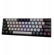 Tastierë gaming White Shark WAKIZASHI 2, mekanike Red, 63 taste, gri e zezë