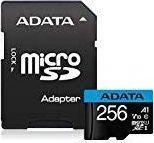Kartë memoristike Adata Premier microSDXC 256GB UHS1/CL10/A1 (AUSDX256GUICL10A1-RA1)