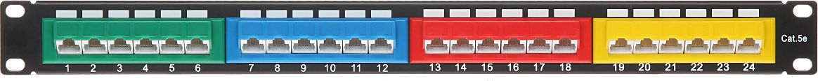 Patch panel Delta PP-24/RJ-KAT, 24x RJ-45, Cat 5e, i zi